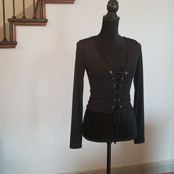 Lace up Top - Picture 1 of 1